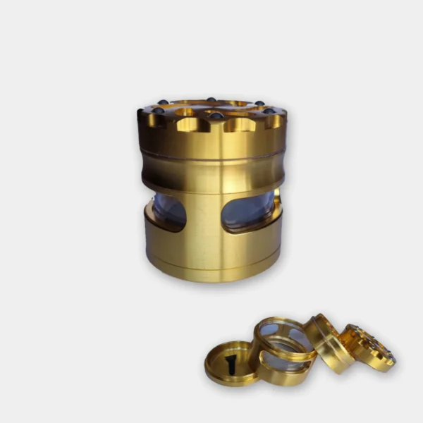 metal-wheel-grinder-gold Metalen Wheel Grinder Gold (⌀63 mm – 4-parts)