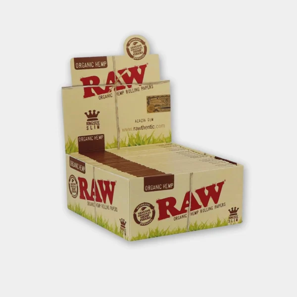 raw-organics-kss-box RAW Organics Kingsize Slim Vloei – 50 packs