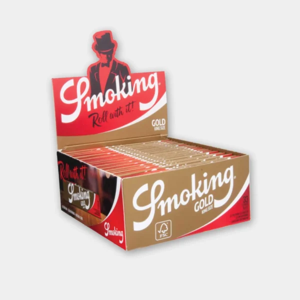 smoking-gold-ks-box Smoking Gold Kingsize Vloei – 50 packs
